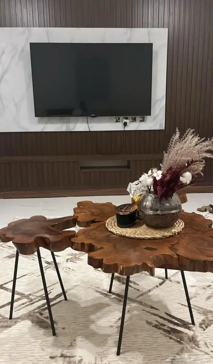 طاولات خشب طبيعي 7