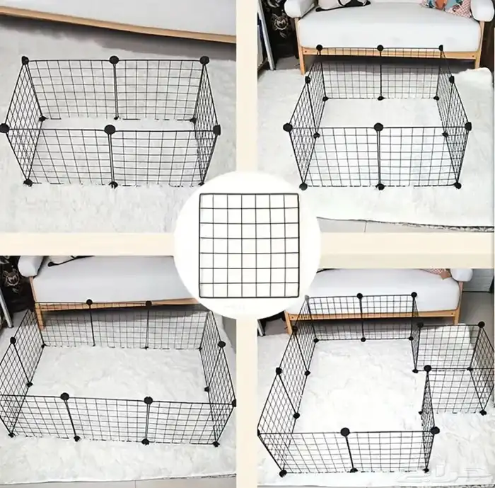 الواح شبك حيوانات حواجز اسود cage panel 4