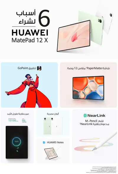 هواوي ميت باد 12X شاشة بيبرمات Huawei MatePad 12X نظيف index