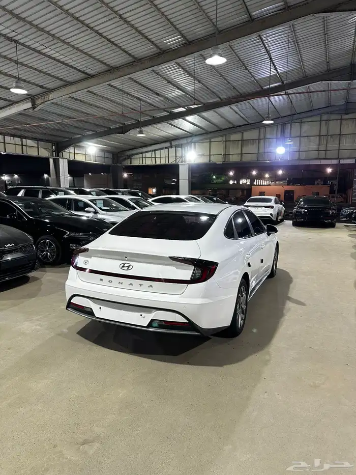هيونداي سوناتا ابيض 2021 بنزين وارد كوريا 5