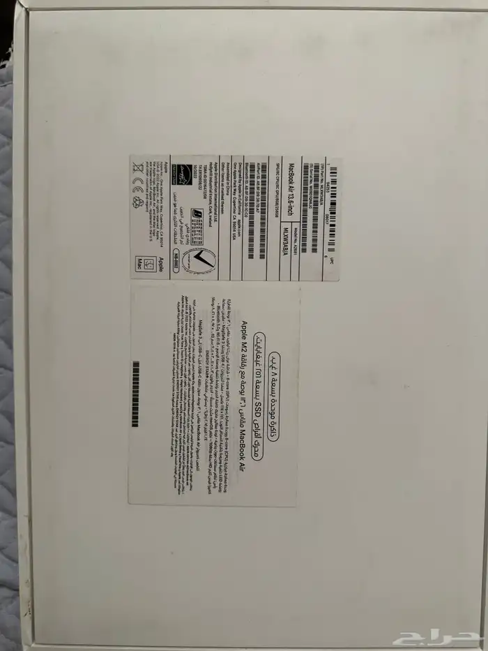 للبيع كمبيوتر لاب توب ماك بوك MACBOOK AIR M2 6
