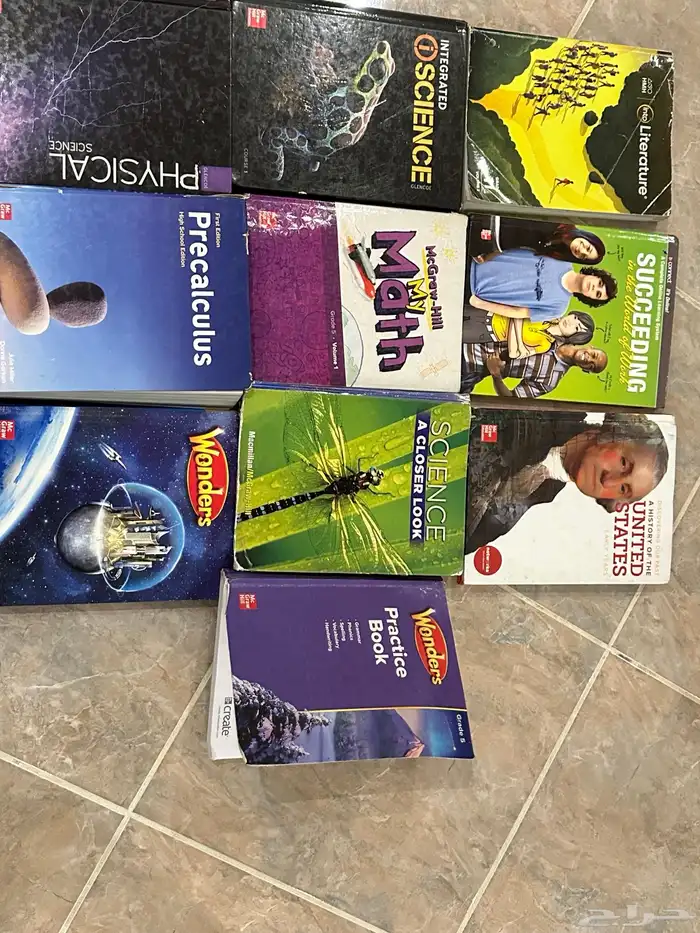 كتب عالميه منهج أمريكي grade 6 9 10 11 وفي كمان 4