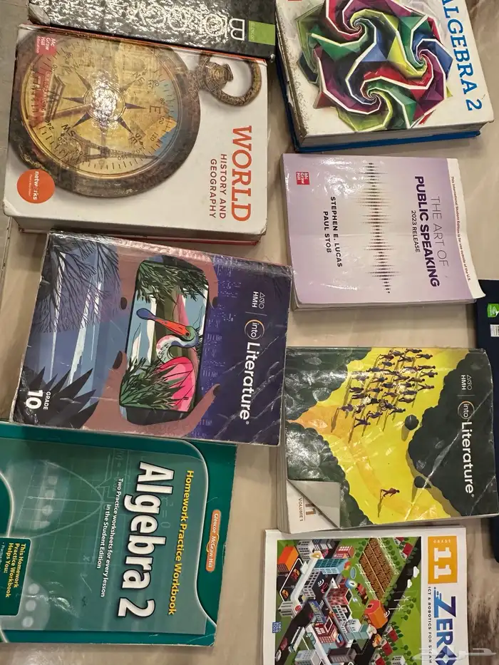كتب عالميه منهج أمريكي grade 6 9 10 11 وفي كمان 11