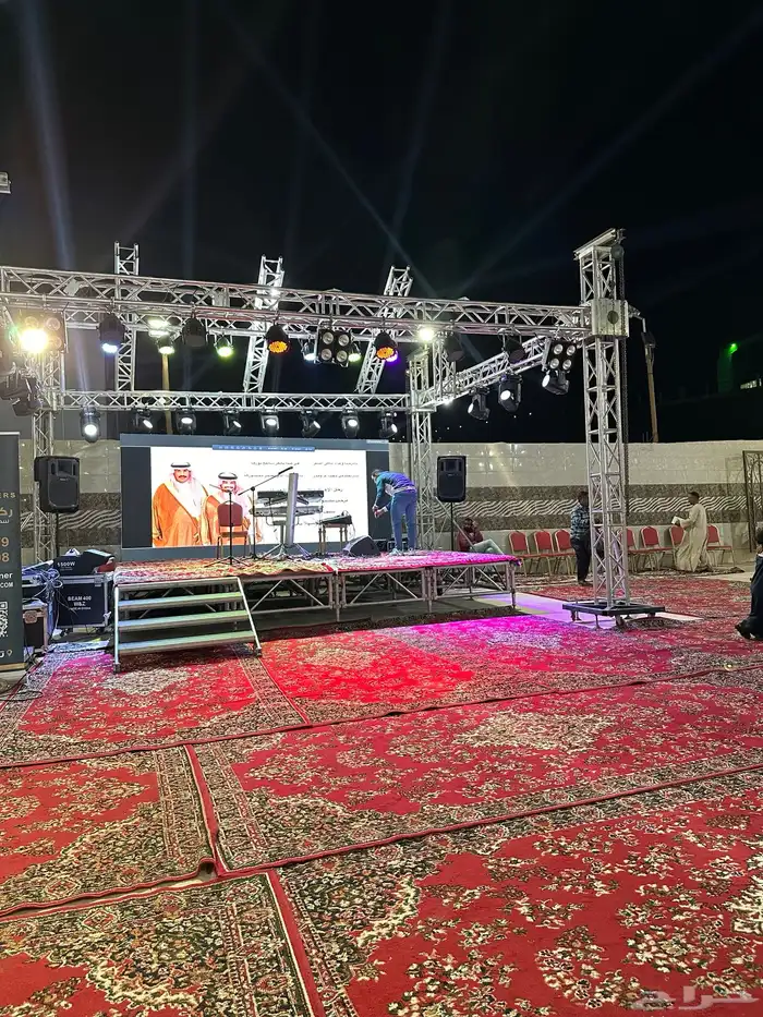 تراس مسارح شاشات اضاءة تصوير عروض اليوم الوطني 95 43