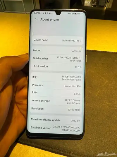 Huawei mate 30 Pro index