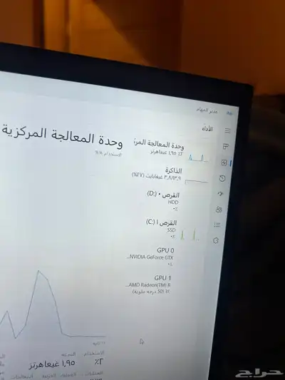 لابتوب قيمنق hp pavilion 16 index