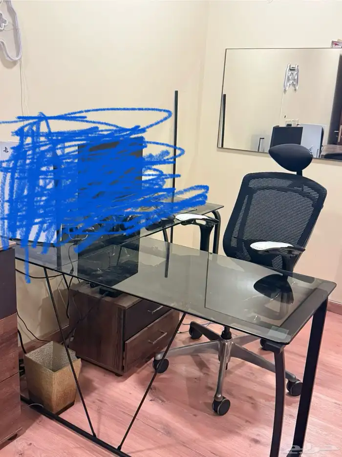 سرير أطفال بزحليقه و كنبه و طاوله L زجاجيه 0