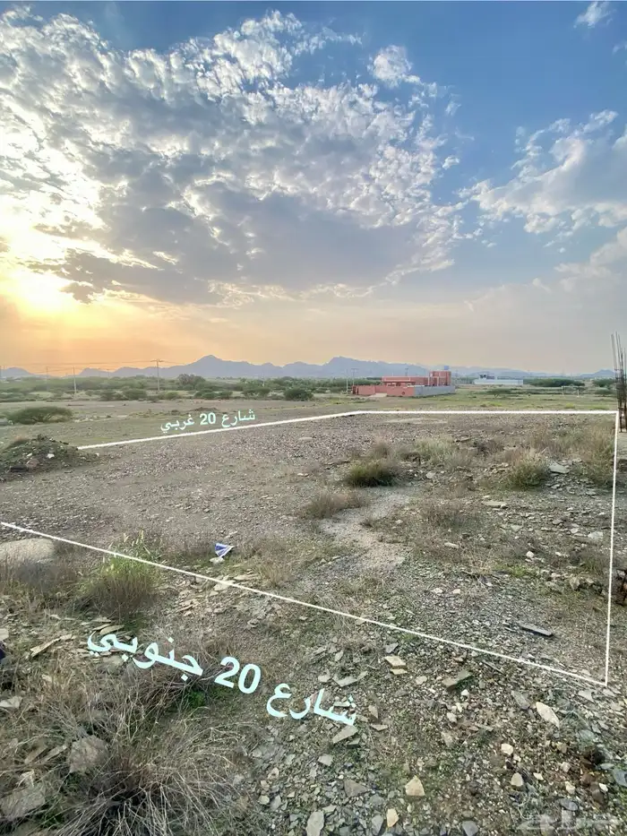 أرض مميزه للبيع رجال المع بني زيد واجهتين 0