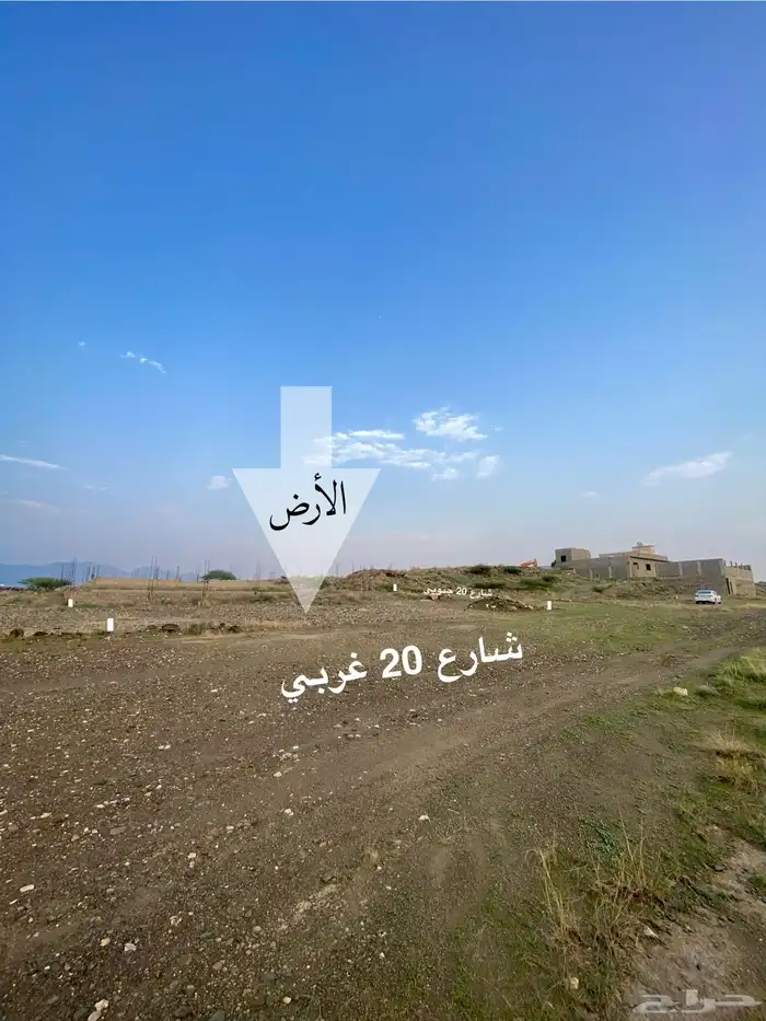 أرض مميزه للبيع رجال المع بني زيد واجهتين 4