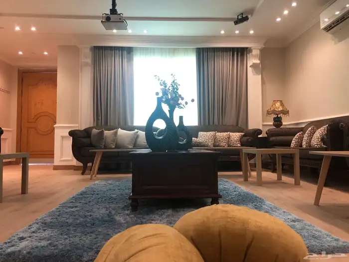 كنب 9 قطع بني غامق 5