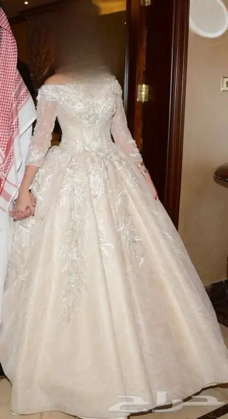 فستان عرس باللون الاوف وايت سايز سمول 1