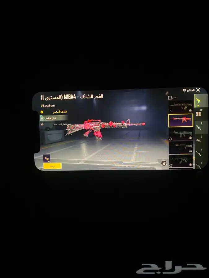 حساب ببجي ام فور ثلجي كل مسج مستوى 74 13