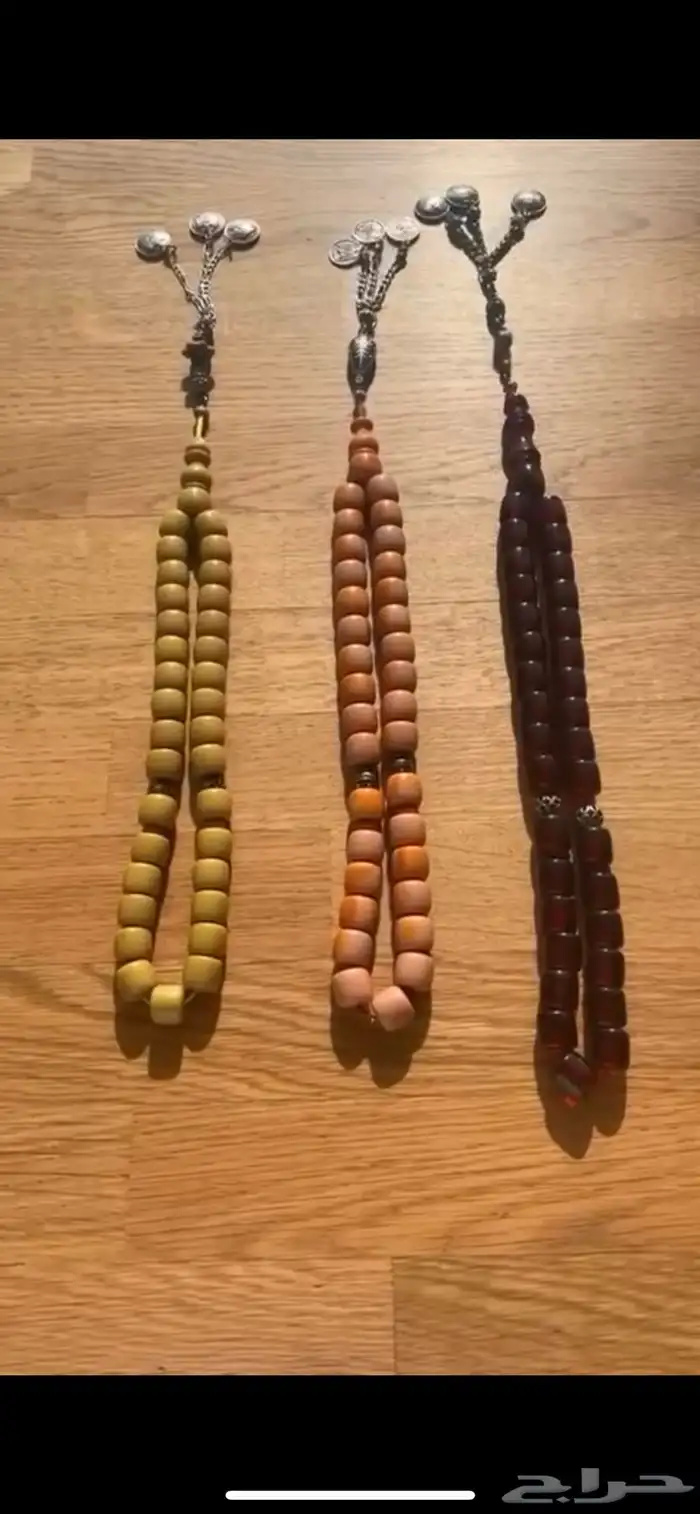 مجموعة 3 سبحة فاتوران (كبدي و منقاوي و فستقي) اشكال نادرة 0