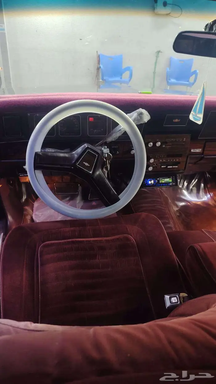 كابريس مديل 1987 LS فل اوبشن احمر عنابي 7