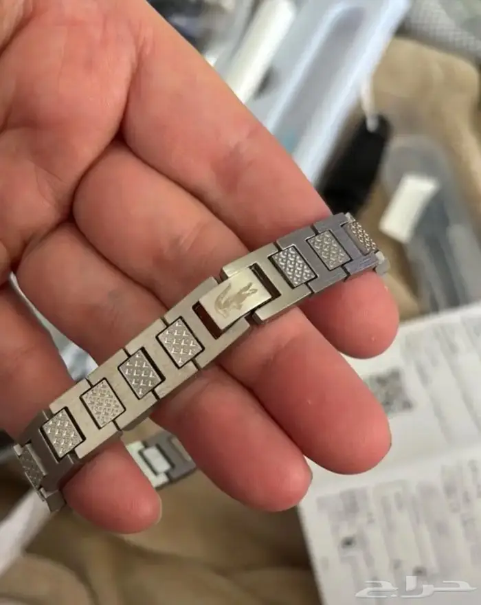 Lacoste METROPOLE Men s Bracelet Silver (SEMI ORIGINAL) 0