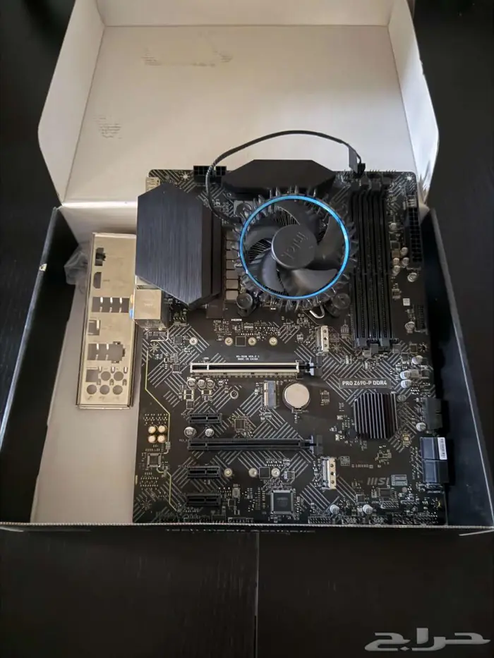 مذربورد z690 ومعالج i5-12400f ورامات 32gb مع الكرتون 2
