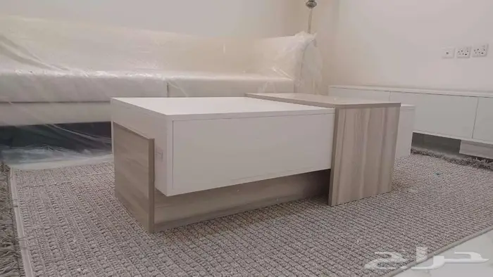 طاولات تلفزيون ووسط عصريه مودرن شحن مجاني وضمان سنه 14