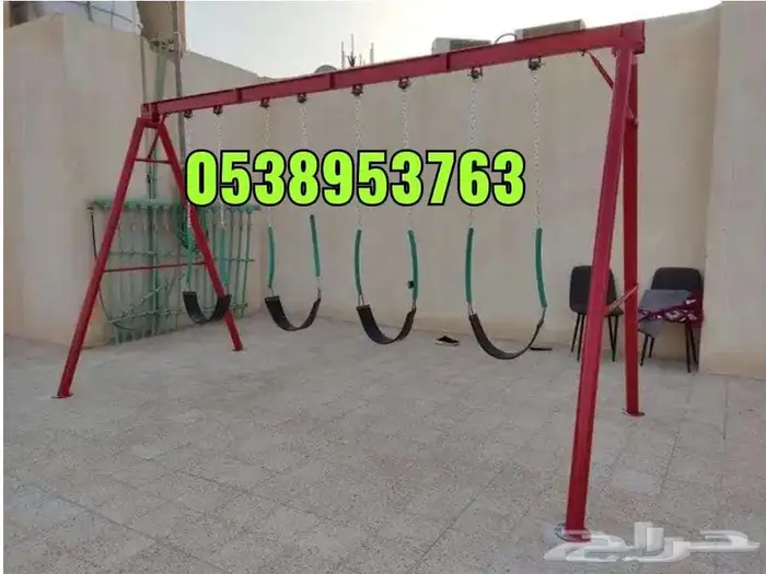 جلسات حديدية والعاب مراجيح وزحليقة 9