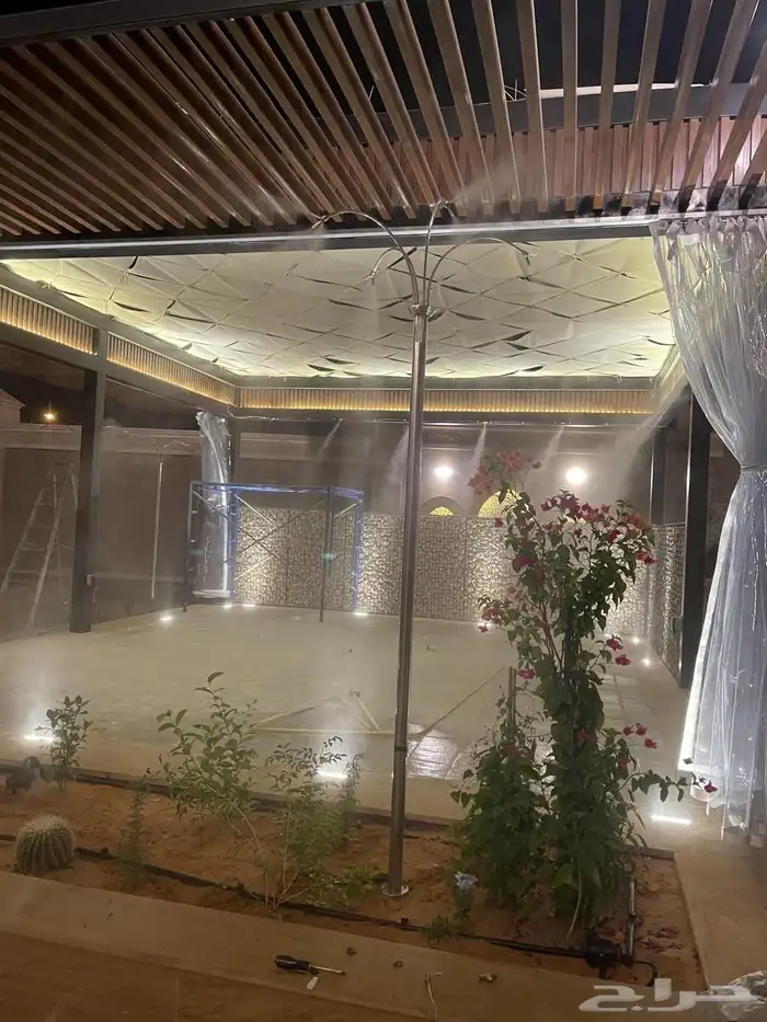 ضباب ورذاذ لتبريد الاجواء جلسات خارجية مطاعم كافيهات مدارس 4