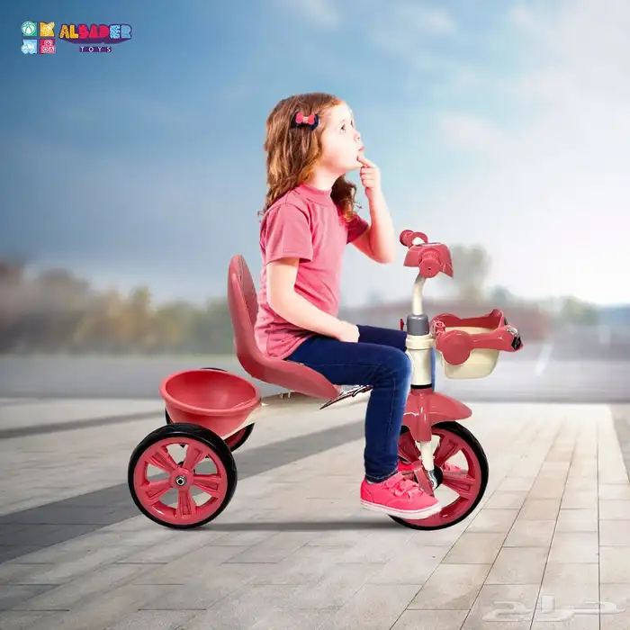 سيكل ثلاث عجلات - دراجة ثلاثية العجلات للأطفال بتصميم مميز 4