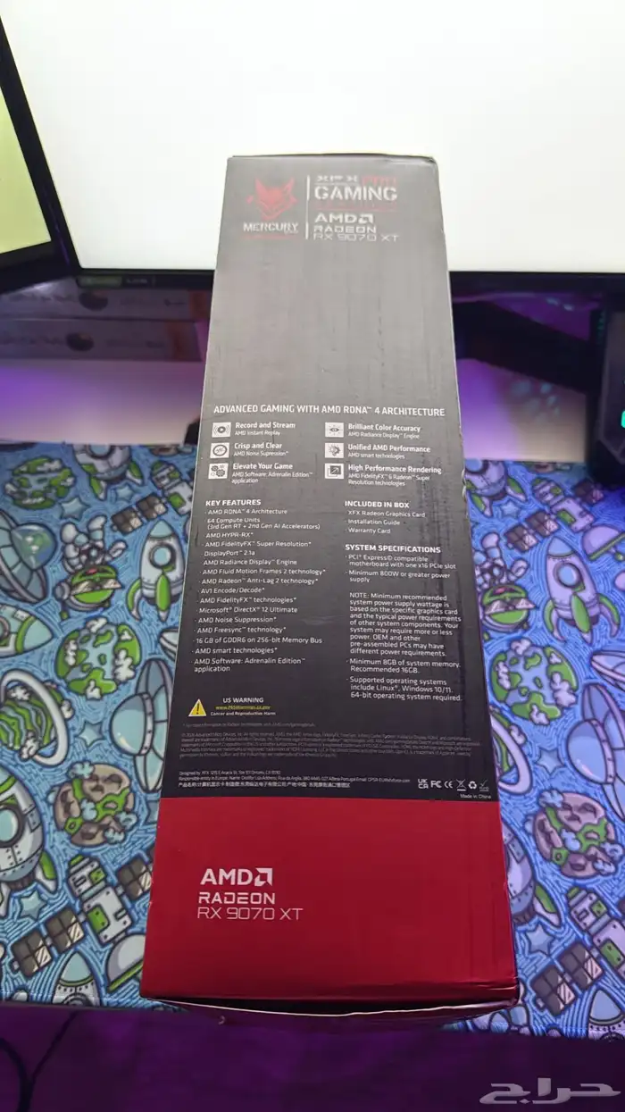 للبيع كرت شاشة XFX AMD  MERCURY 9070 XT 4