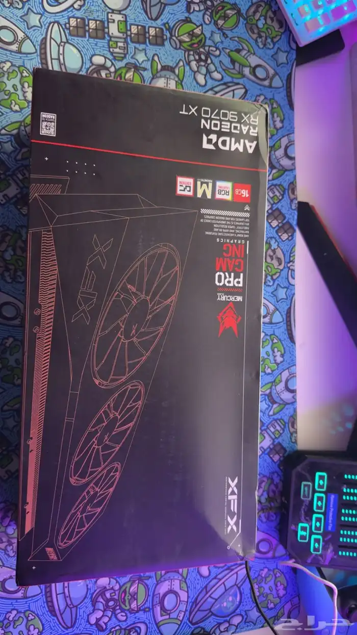 للبيع كرت شاشة XFX AMD  MERCURY 9070 XT 1