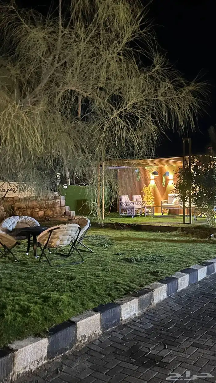 مخيم مع شاليه كبير للاجار دمج خلف حرس الحدود أسعار حلوه مناس 9