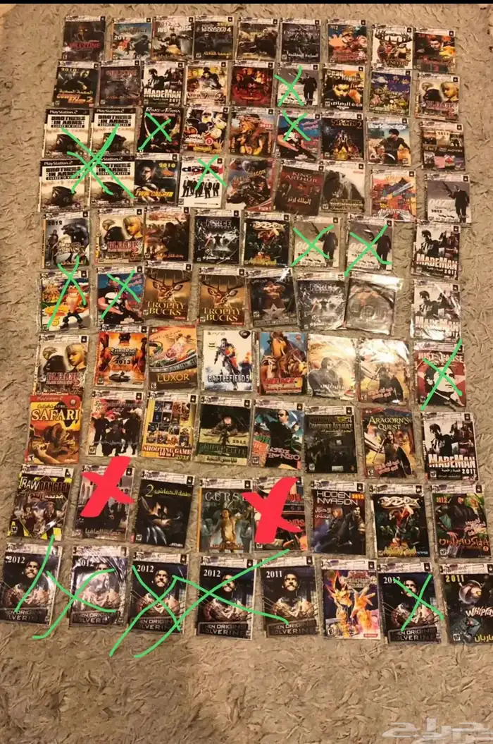 للبيع أشرطة سوني بلايستيشن 1 2 3 4 5 psp Xbox 360 8