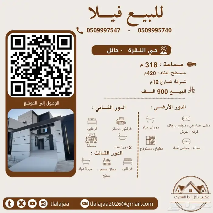 للبيع فيلا بالنقرة 0