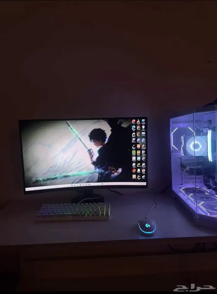 بي سي كرت 5060ابيض مع شاشة قيمنق شحن لجميع مناطق المملكه 2