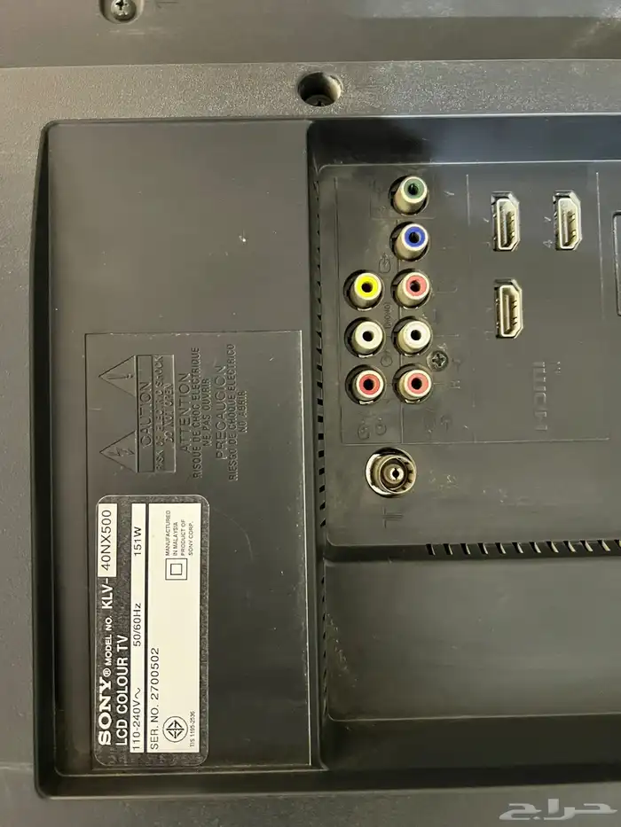 للبيع شاشتين سوني اصلية الاولى 32 بوصه LCD والثانية 40 بوصه 14