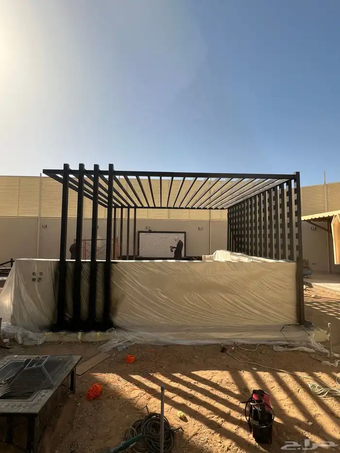 اسلام عليكم باب حديد باب المنيوم شباك المنيوم دربزين استيل 23