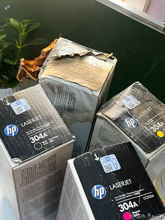 أحبار أصلية HP 304A بأرخص من السوق   4 ألوان كامله 4