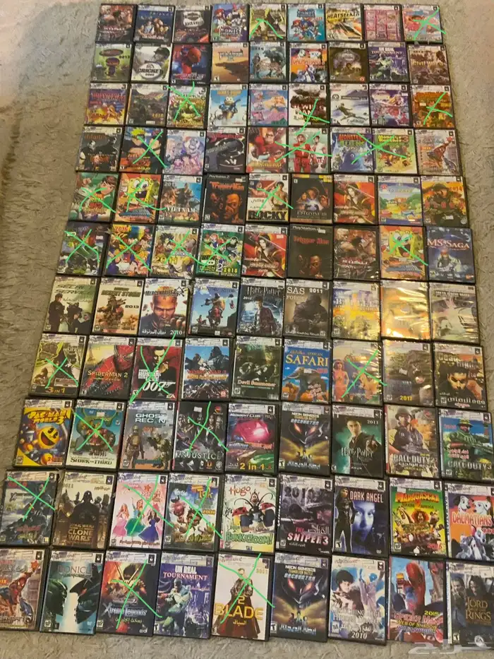 للبيع أشرطة سوني بلايستيشن 1 2 3 4 5 psp Xbox 360 1