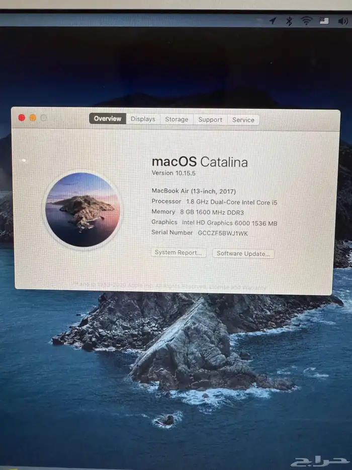 جهاز ماك بوك اير شبه جديد ( MacBook Air 2017 ) 10