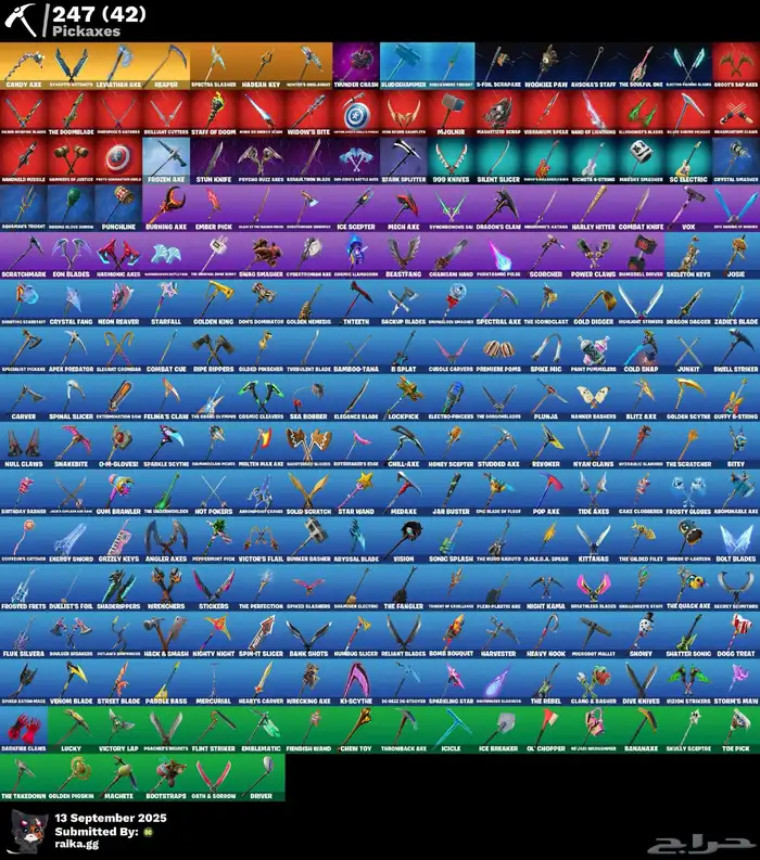 حساب فورت نايت ملغم 300 سكن 5