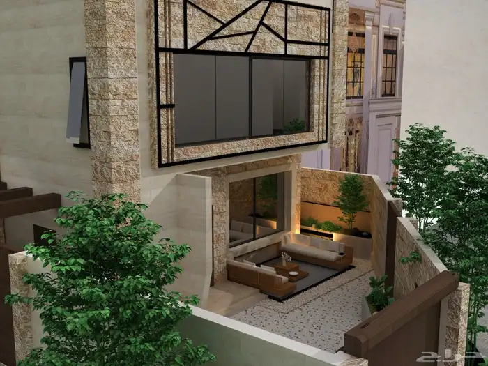 تصميم واجهات -واجهات حجر-واجهات ترافنتين-مصمم-ديكور - 1