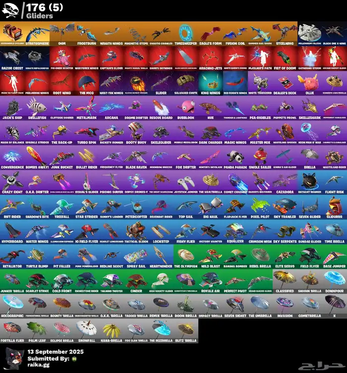 حساب فورت نايت ملغم 300 سكن 8