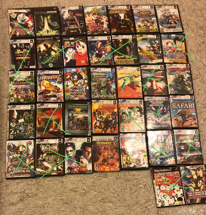 للبيع أشرطة سوني بلايستيشن 1 2 3 4 5 psp Xbox 360 3