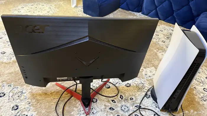 بلايستيشن 5 مع شاشة العاب Acer 27 بوصة بكراتينها نظيفة 0