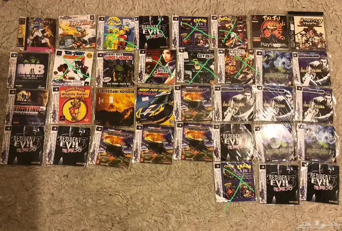 للبيع أشرطة سوني بلايستيشن 1 2 3 4 5 psp Xbox 360 7