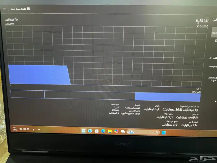 لابتوب قيمنق hp مواصفات جبارة core i9 كرت RTX4060 4