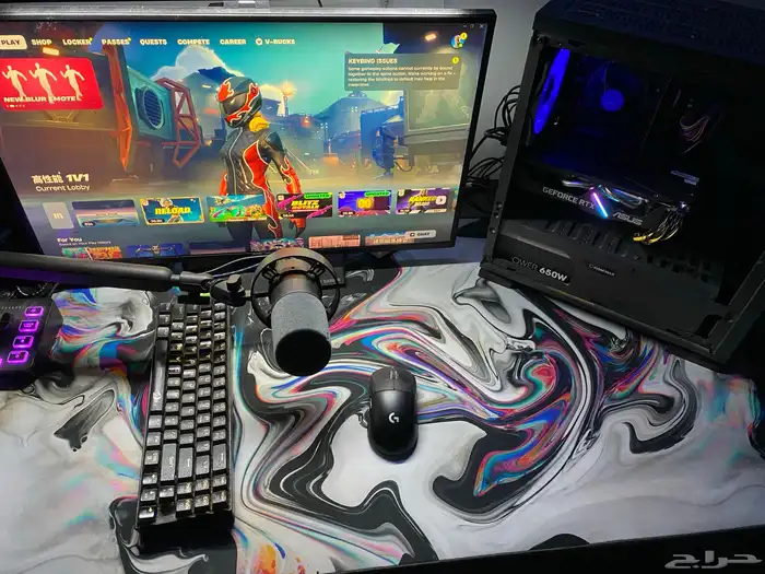 بي سي قيمنق بيسي pcRTX 2060 حالة ممتازة مع شاشه 0