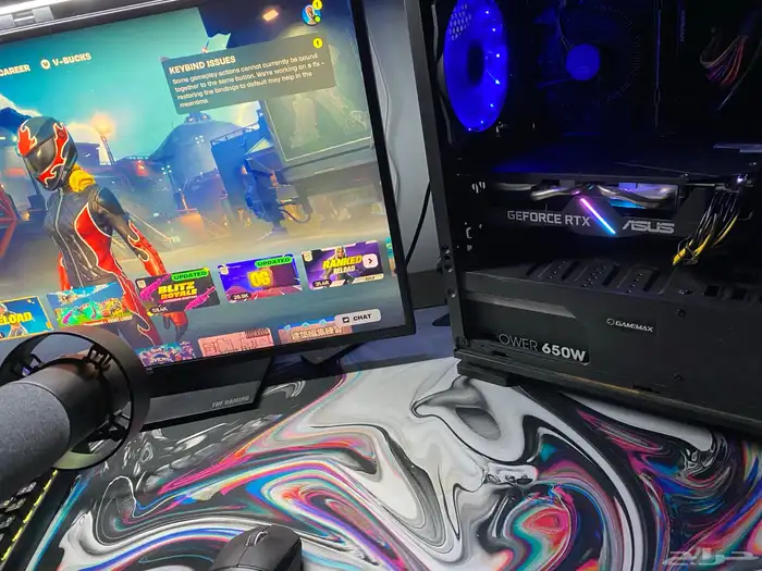 بي سي قيمنق بيسي pcRTX 2060 حالة ممتازة مع شاشه 2