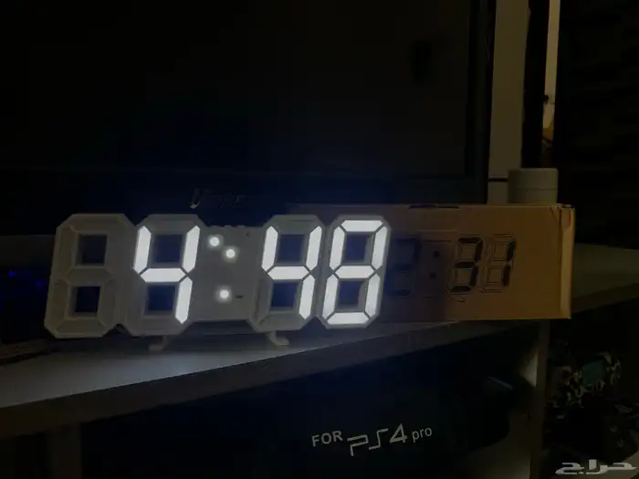 ساعة LED رقميه مميزات فيها منبه درجة الحرارة والوقت جديدة 0