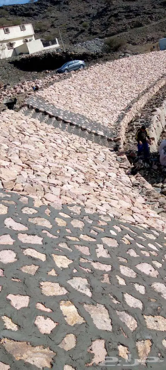 تلبيس جميع النواع الحجر الطبيعي وبناء جدارات الحجر 10