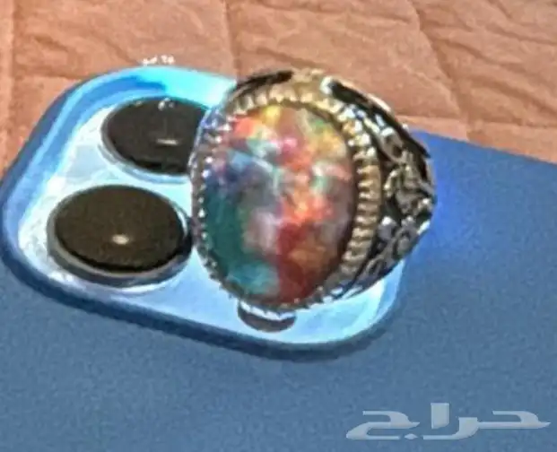 خاتم بحجر الاموليت النادر 0