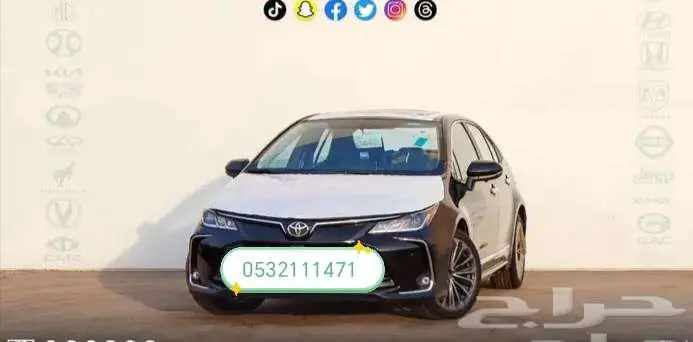 تويوتا كورولا GLI فل كامل لوحات 2025 0