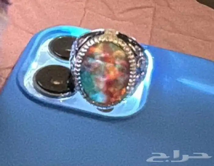 خاتم بحجر الاموليت النادر 1