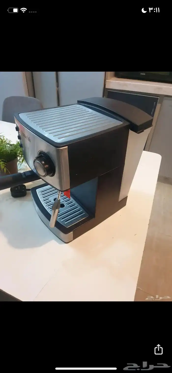 اله قهوه نضيفه على جدا اقبل بدل 1